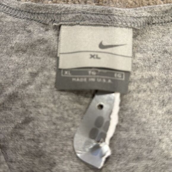 Vintage 90’s Nike Swoosh Logo Tank Top Shirt Men’s XLarge Gray Made In USA new - Picture 4 of 7